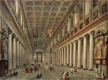 喬萬尼 保羅 帕尼尼 Interior Of The Santa Maria Maggiore In Rome 喬萬尼 保羅 帕尼尼 Interior Of The Santa Maria Maggiore In Rome